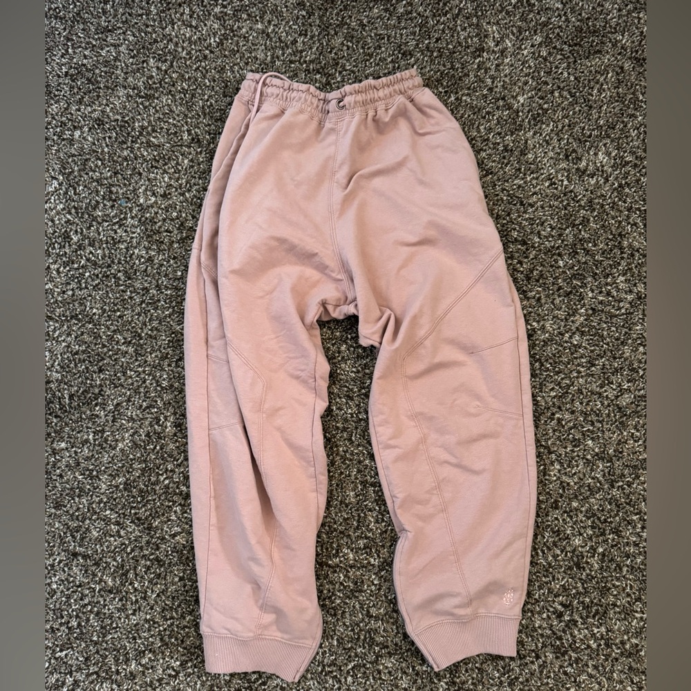 Free People Movement‎ Nothing But the Sweats Jogger Pants Size Extra Small Pink - Picture 3 of 10